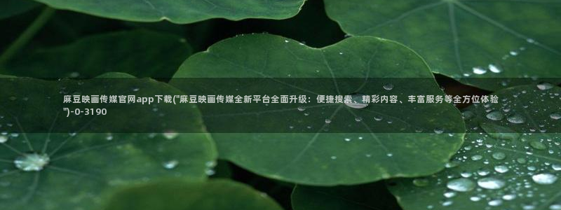 麻豆标题优化：麻豆映画传媒官网app下载(\