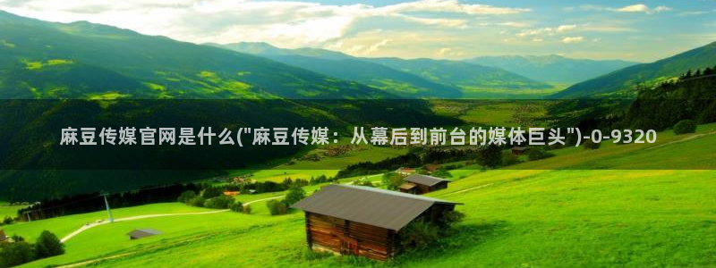 麻豆新人演员